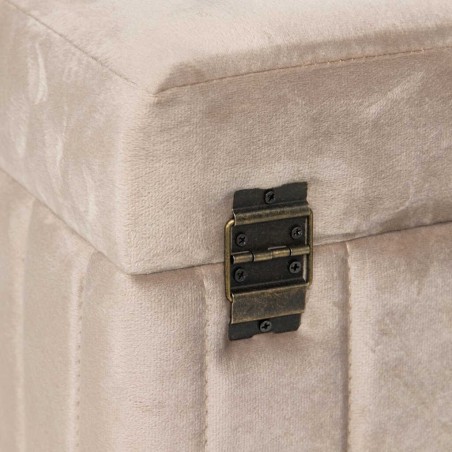 set 3 puffs velvet 80x40x44/36x36x34/36x36x34 cm