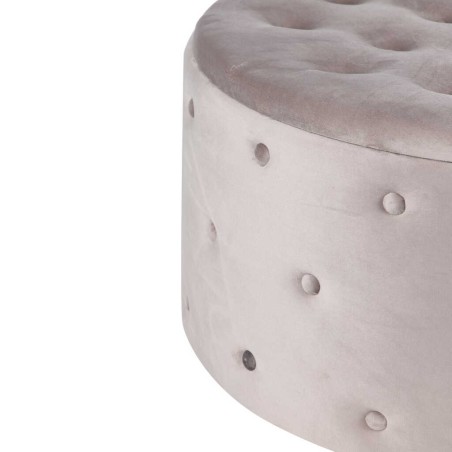 puff zapatero redondo velvet 80x80x42 cm