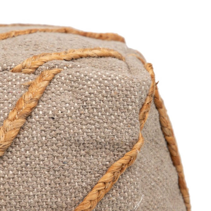 puff tejido a mano 40x40x40 cm