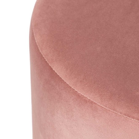 puff velvet con patas metal 35x35x40 cm