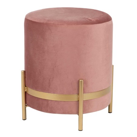 puff velvet con patas metal 35x35x40 cm