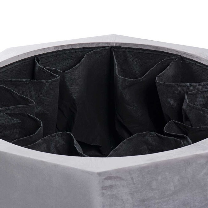 puff zapatero hexagonal velvet 80x80x42 cm 