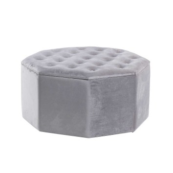 puff zapatero hexagonal velvet 80x80x42 cm