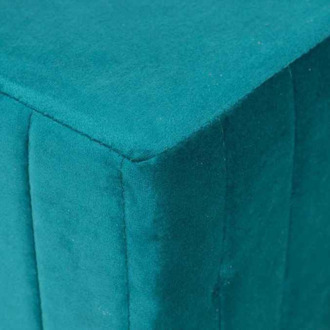 puff velvet con patas metal 40x40x41 cm