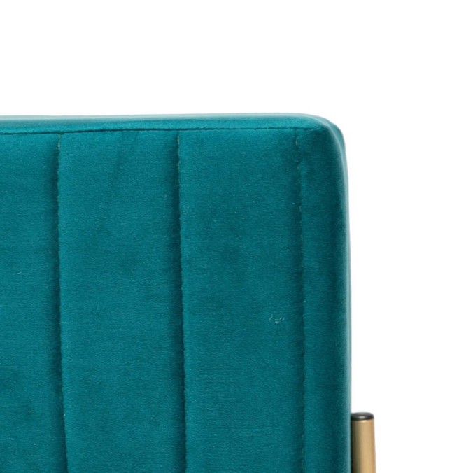 puff velvet con patas metal 40x40x41 cm