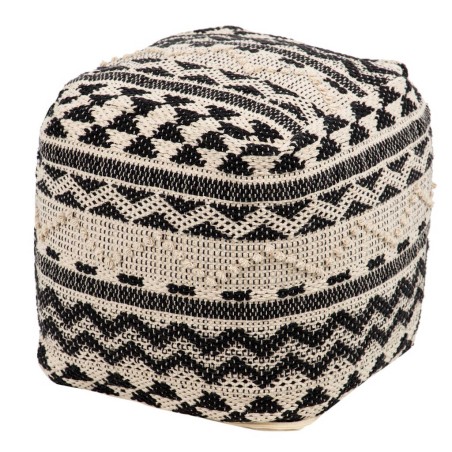 puff tejido a mano 40x40x40 cm