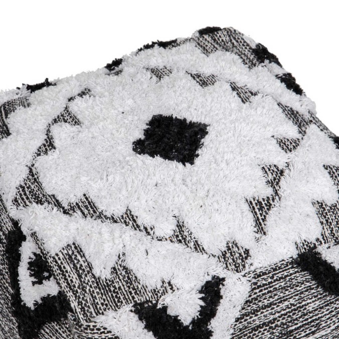 puff tejido a mano 40x40x40 cm