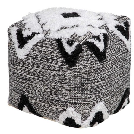 puff tejido a mano 40x40x40 cm