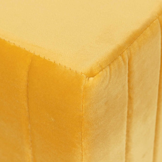 puff velvet con patas metal 40x40x41 cm