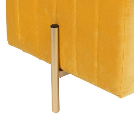 puff velvet con patas metal 40x40x41 cm