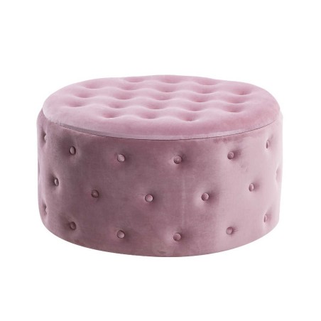 puff zapatero redondo velvet 80x80x42 cm