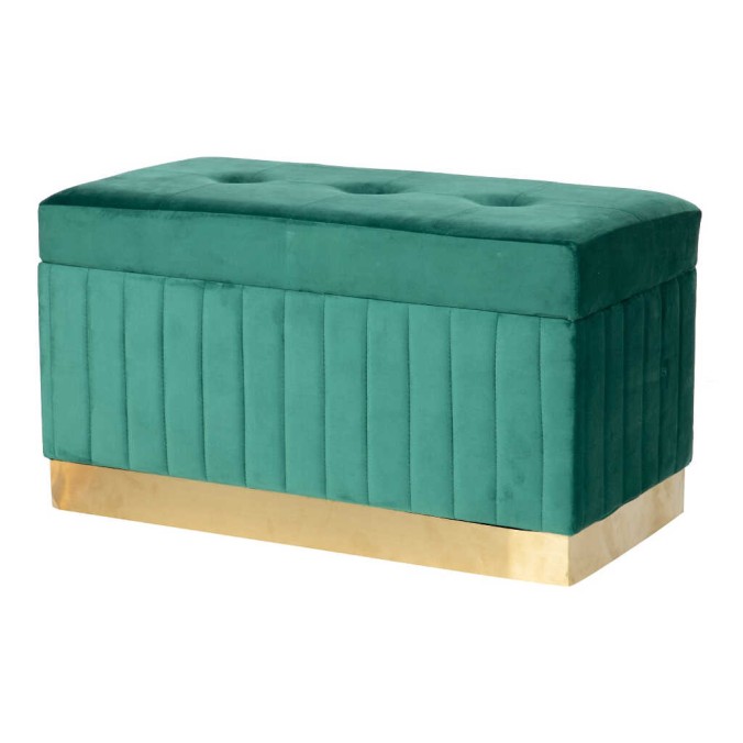 set 3 puffs velvet 80x40x44/36x36x34/36x36x34 cm