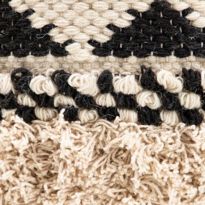 puff tejido a mano 40x40x40 cm