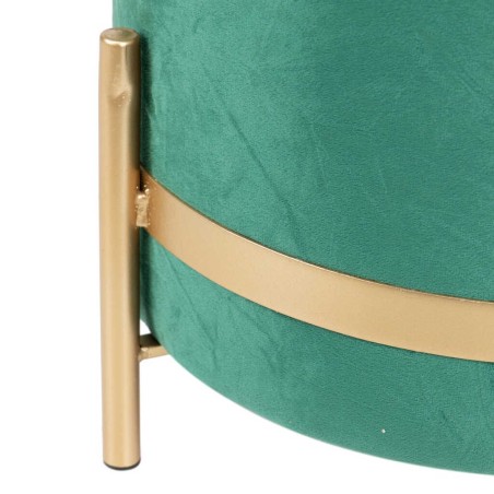 puff velvet con patas metal 35x35x40 cm