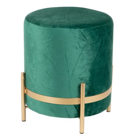puff velvet con patas metal 35x35x40 cm