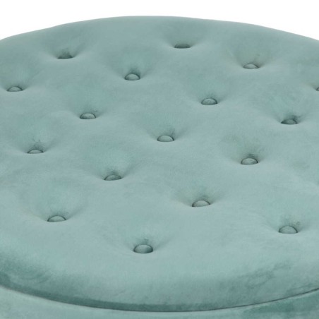 puff zapatero redondo velvet 80x80x42 cm