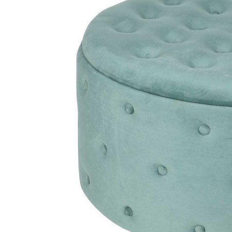 puff zapatero redondo velvet 80x80x42 cm