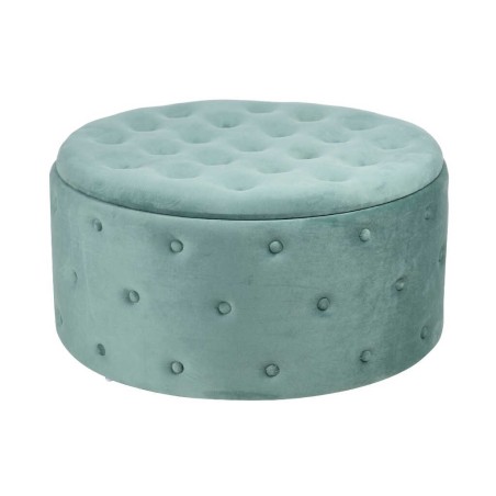 puff zapatero redondo velvet 80x80x42 cm