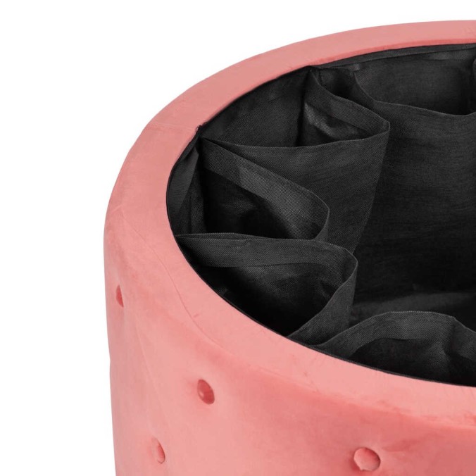 puff zapatero redondo velvet 80x80x42 cm puff zapatero redondo velvet 80x80x42 cm