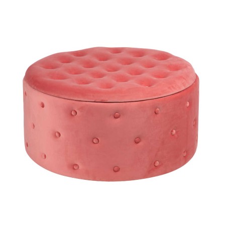 puff zapatero redondo velvet 80x80x42 cm