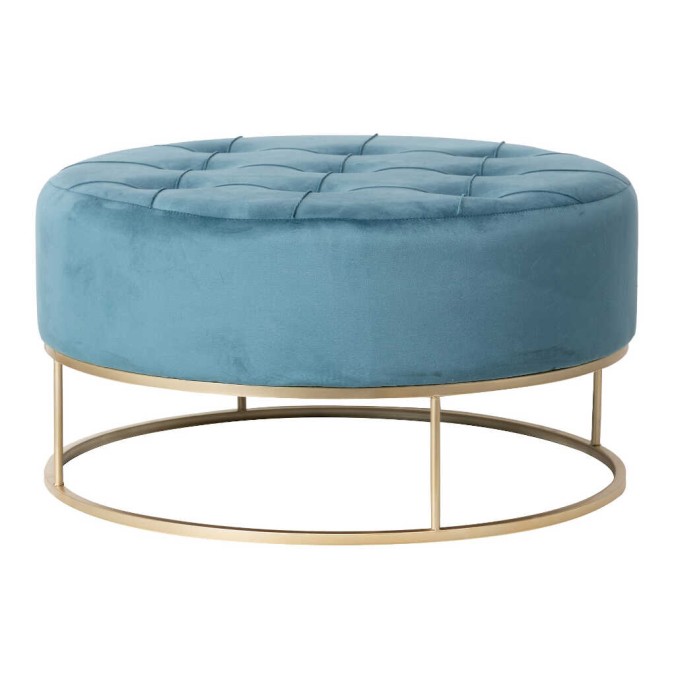 set 3 puffs velvet 80x80x43,5-60x60x39-40x40x34 cm