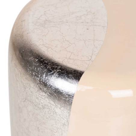 taburete / mesa aux metal rosa champag. 30x30x40cm