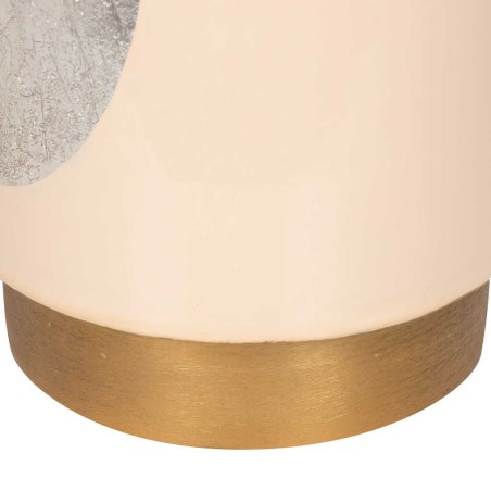 taburete / mesa aux metal rosa champag. 30x30x40cm