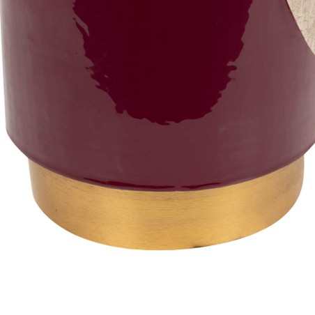 taburete / mesa aux. metal granate 30x30x40 cm