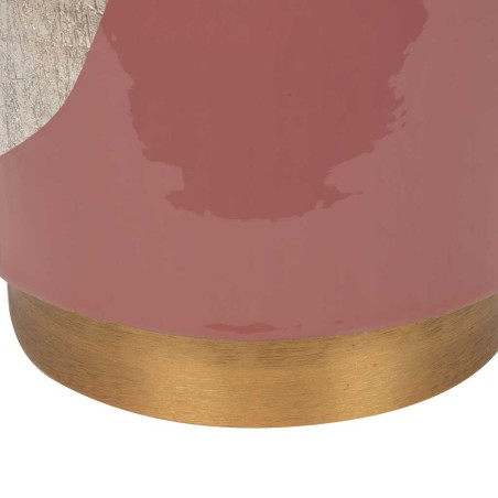 taburete / mesa aux. metal granate 34x34x45 cm