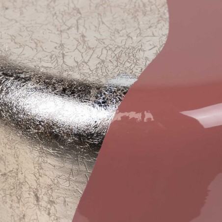 taburete / mesa aux. metal granate 34x34x45 cm