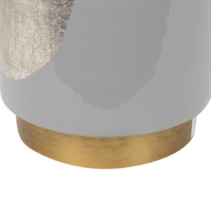 taburete / mesa aux. metal verde 34x34x45 cm