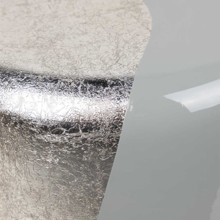 taburete / mesa aux. metal verde 34x34x45 cm