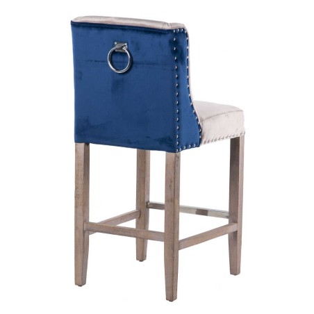 taburete cocina azul-gris c/tirador 48x53x104cm