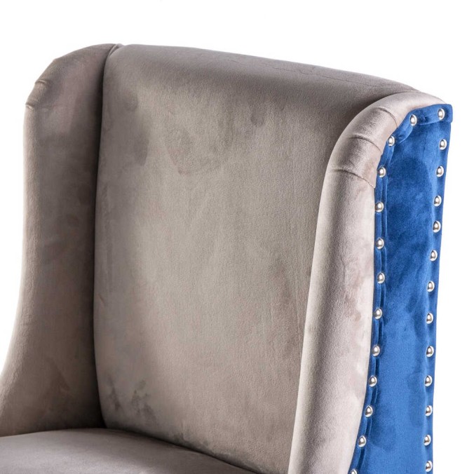 taburete cocina azul-gris c/tirador 48x53x104cm