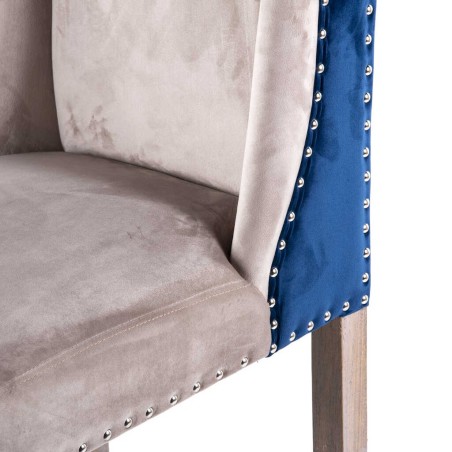 taburete cocina azul-gris c/tirador 48x53x104cm