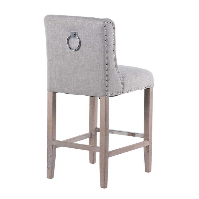 taburete cocina gris con tirador 48x53x104 cm