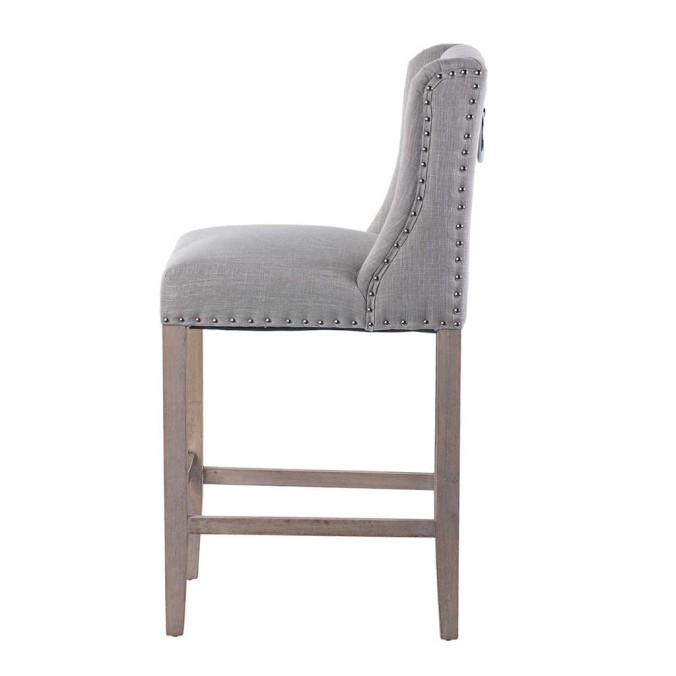 taburete cocina gris con tirador 48x53x104 cm