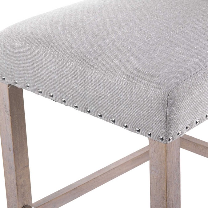 taburete cocina gris con tirador 48x53x104 cm