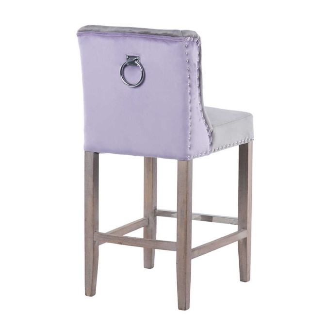 taburete cocina gris lila tirador 48x53x104cm