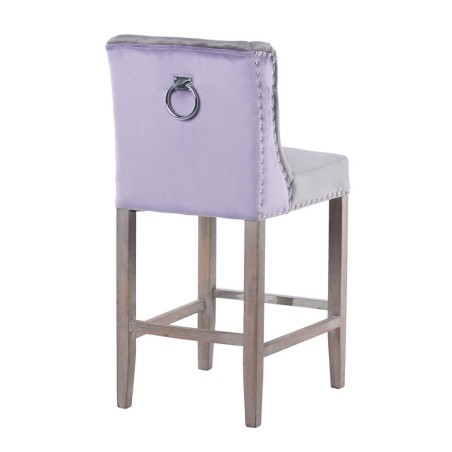 taburete cocina gris lila tirador 48x53x104cm