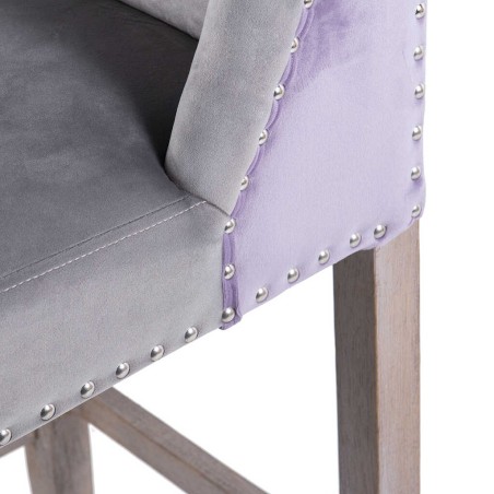 taburete cocina gris lila tirador 48x53x104cm