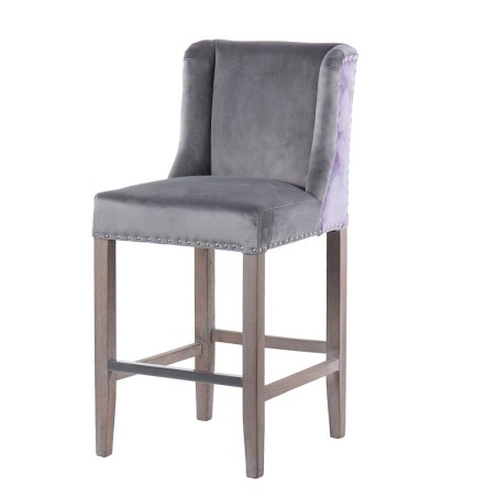 taburete cocina gris lila tirador 48x53x104cm