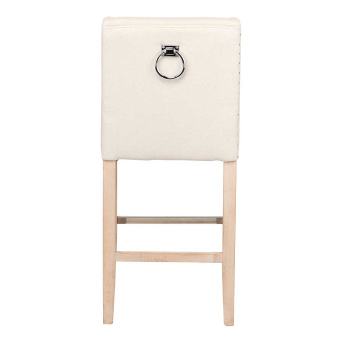 taburete cocina lino beige 47x52x102cm taburete cocina lino beige 47x52x102cm