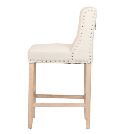 taburete cocina lino beige 47x52x102cm