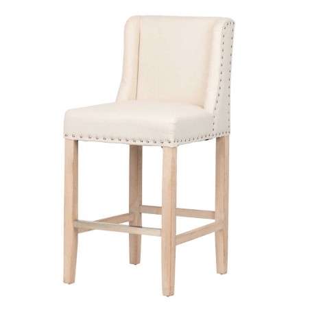 taburete cocina lino beige 47x52x102cm