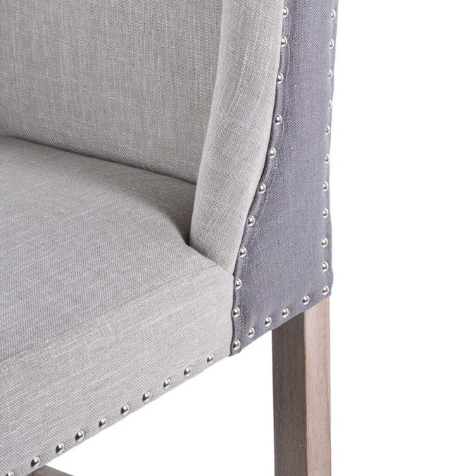 taburete cocina lino gris con tirador 48x53x104 cm