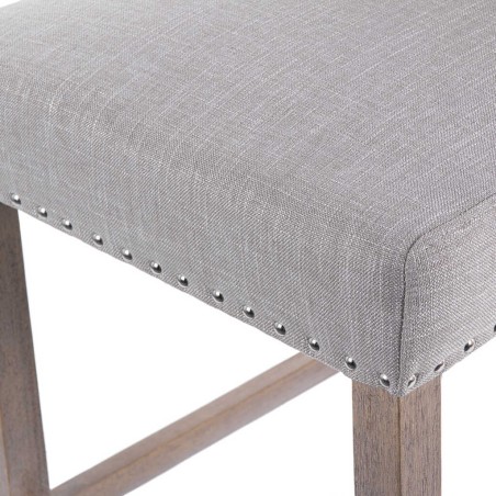 taburete cocina lino gris con tirador 48x53x104 cm