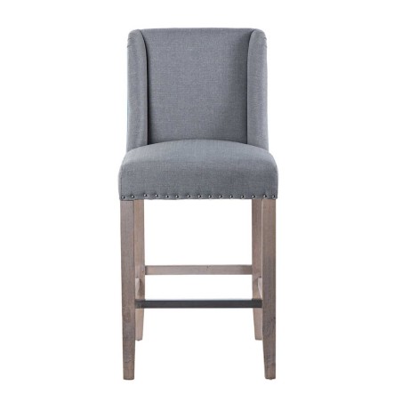 taburete cocina lino gris-azul tirador 48x53x104cm