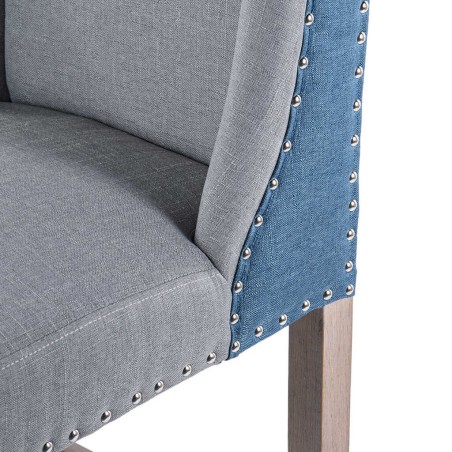 taburete cocina lino gris-azul tirador 48x53x104cm