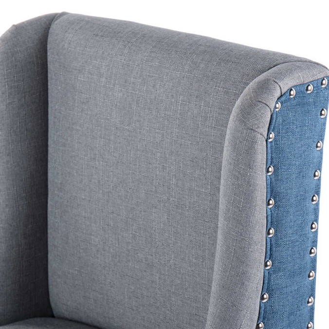 taburete cocina lino gris-azul tirador 48x53x104cm